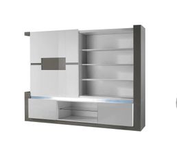 Meubles Tv - Mur TV RIMINI Taupe/Gris