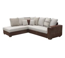 canape d'angle blanc but