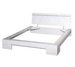 Cadre de lit 160 x 200 cm MOON 36 092616 Blanc