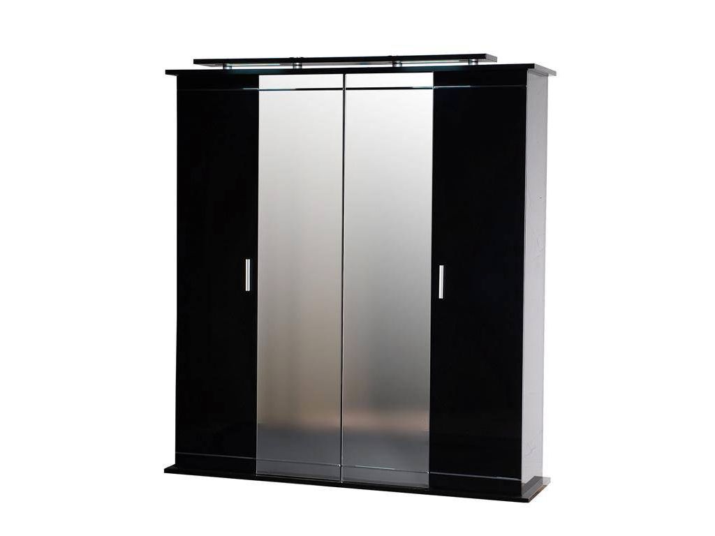 Armoires - Armoire 4 portes MOON 38 092704 Noir