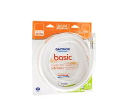 Tuyau de Gaz Butane Propane GAZINOX Basic BP 1,5m caoutchouc