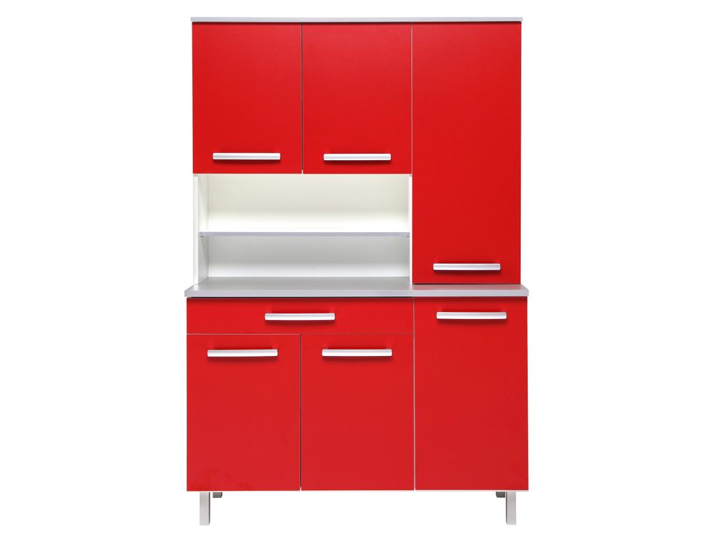 buffet de cuisine rouge but