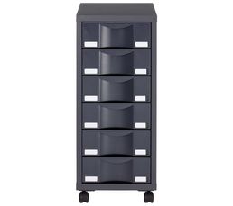 Rangements - Classeur 6 tiroirs MONOBLOC Anthracite