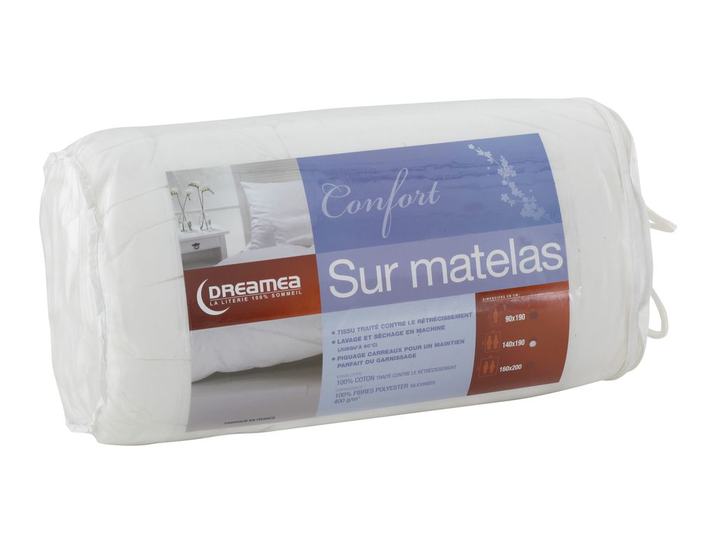 Sur-matelas - Sur matelas 90 x 190 cm DREAMEA CONFORT