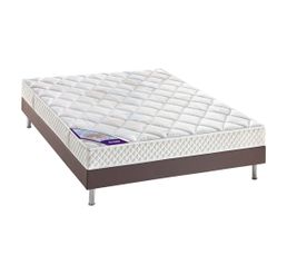 Sommiers - Sommier déco moka 140x190 cm DUNLOPILLO SOM. ECOSOM DECO