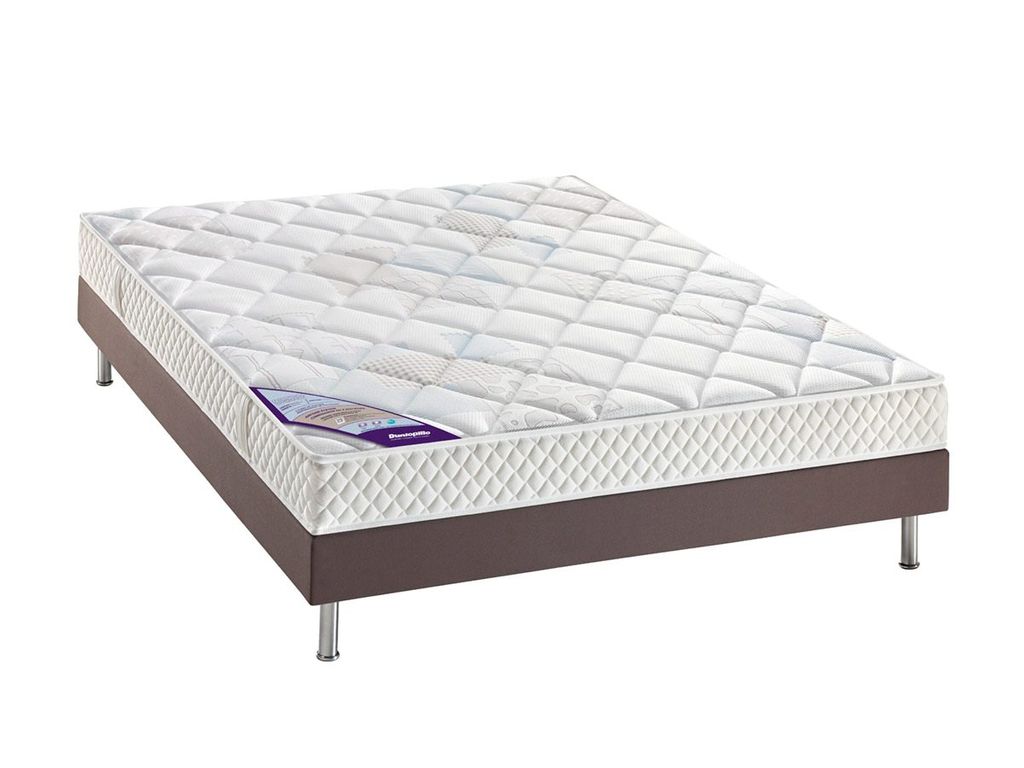 Sommiers - Sommier d�co moka 140x190 cm DUNLOPILLO SOM. ECOSOM DECO