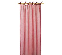 Rideaux - Voilage à nouettes RAINBOW Cerise 110 x 240 cm
