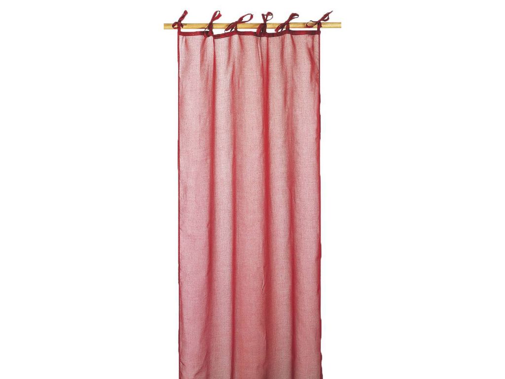 Rideaux - Voilage � nouettes RAINBOW Cerise 110 x 240 cm