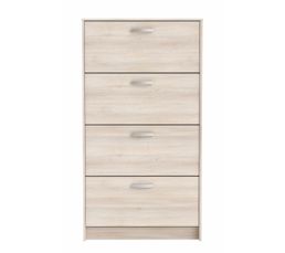 Meubles � Chaussures - Meuble � chaussures 4 abat. BOREA Acacia