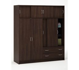 Rangement twist 4+4P / 2T 210892 choco wengé