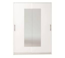 Armoires - Rangement  2 p coulissantes Cadix blanc