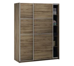 Armoires - Rangement  2 p coulissantes River Ch�ne griff� gris�