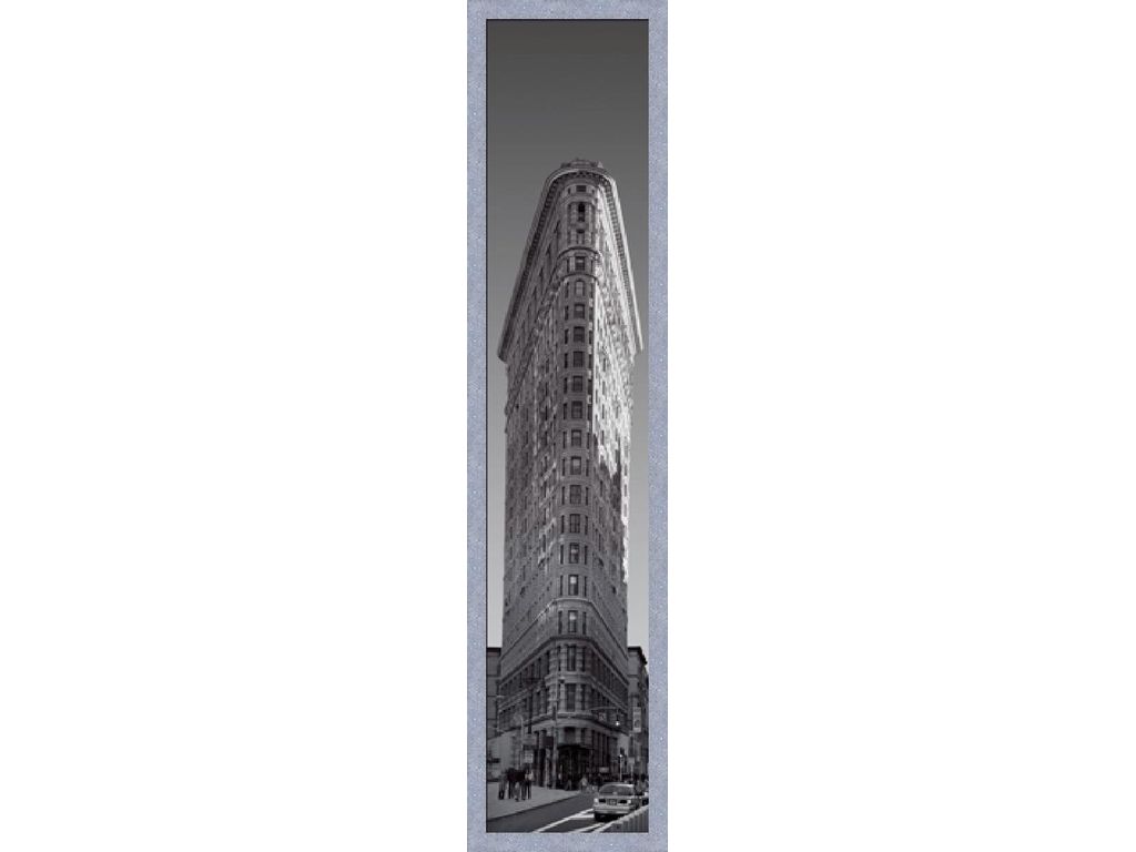 Photographies - Image encadr�e 20X100 FLATIRON Argent