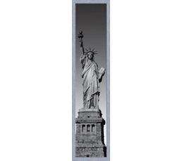 Photographies - Image encadrée 20X100 LIBERTY Argent