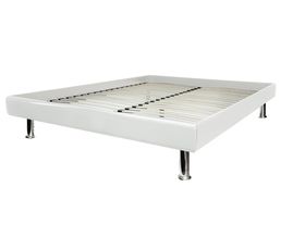 Sommiers - Sommier laqué blanc 140x190 cm QUITUS