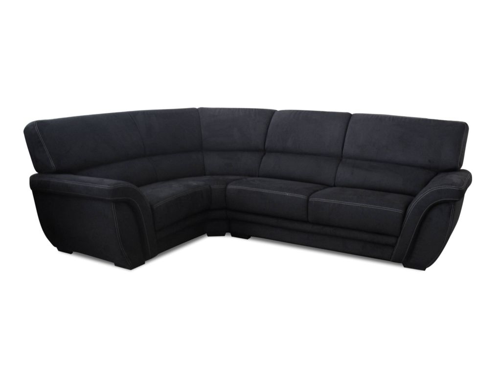 Angle m�ridienne gauche MATHEO Tissu Tipi Noir