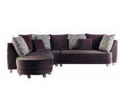 Canap�s - Angle m�ridienne gauche LOFT 2 Tissu Angel Gris/Granada
