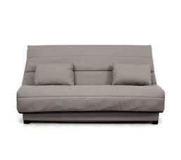 Housses - Housse clic-clac 140 cm Tissu Verso Taupe