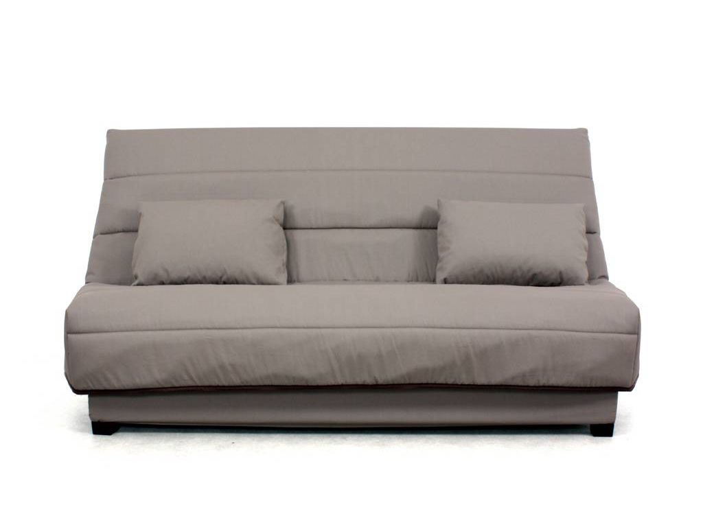 Housses - Housse clic-clac 140 cm Tissu Verso Taupe