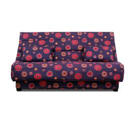 Housses - Housse clic-clac 140 cm Tissu Artifice Prune