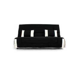 Housses - Housse clic-clac 140 cm Tissu Rustik Noir/Ecru