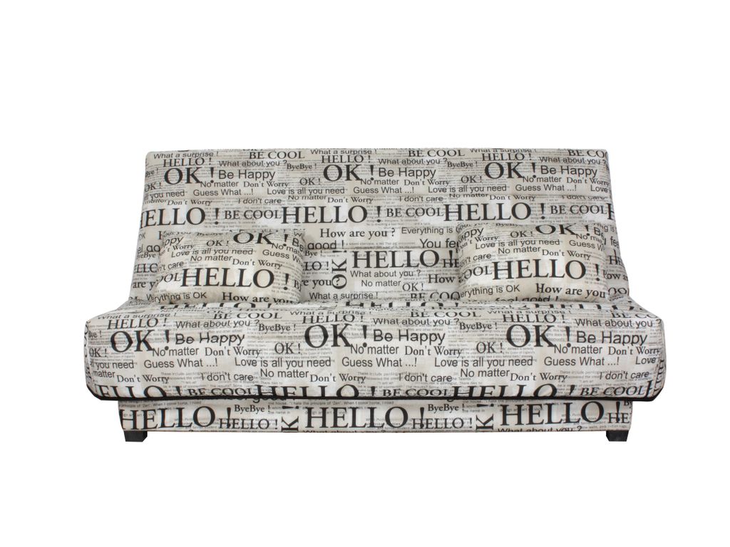 Housses - Housse clic-clac 140 cm Tissu imprim� Hello