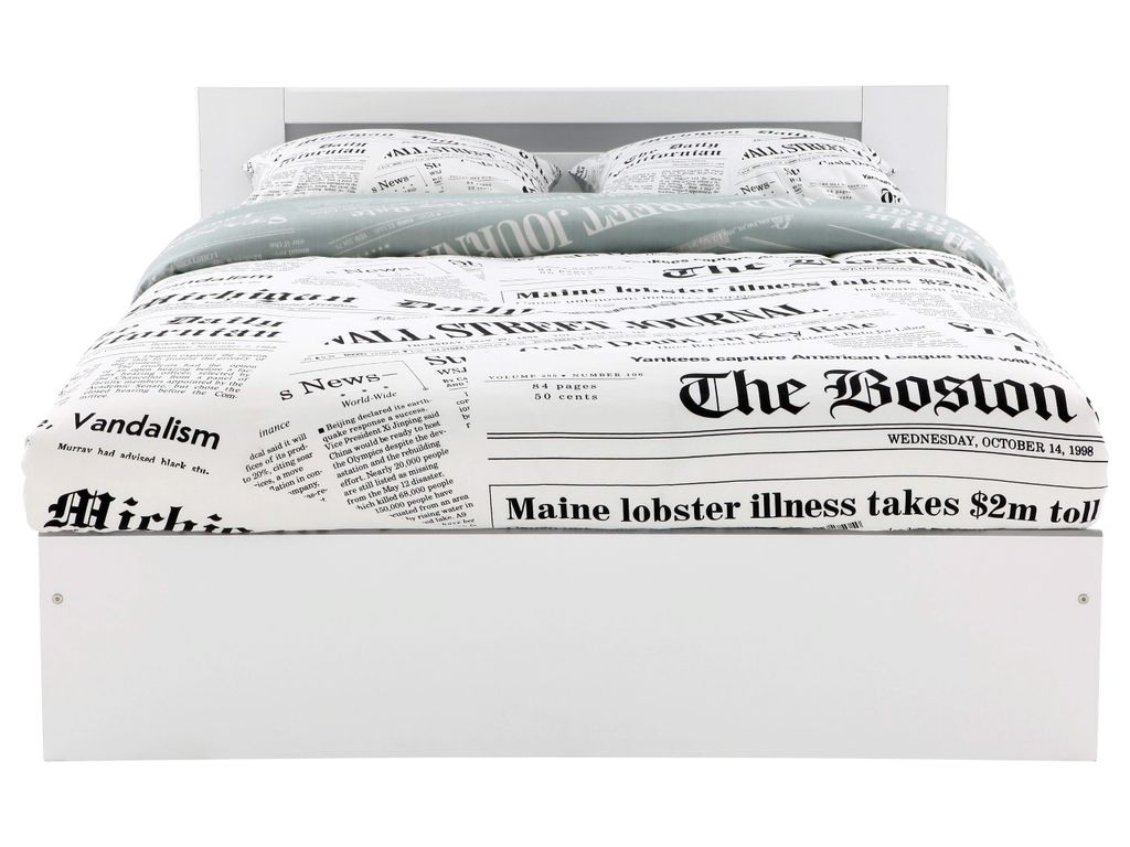 Lits - Lit 140 x 190 cm EVO 3478 Blanc