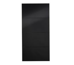 1 porte coulissante L100 HOME 4551PC10 noir brillant