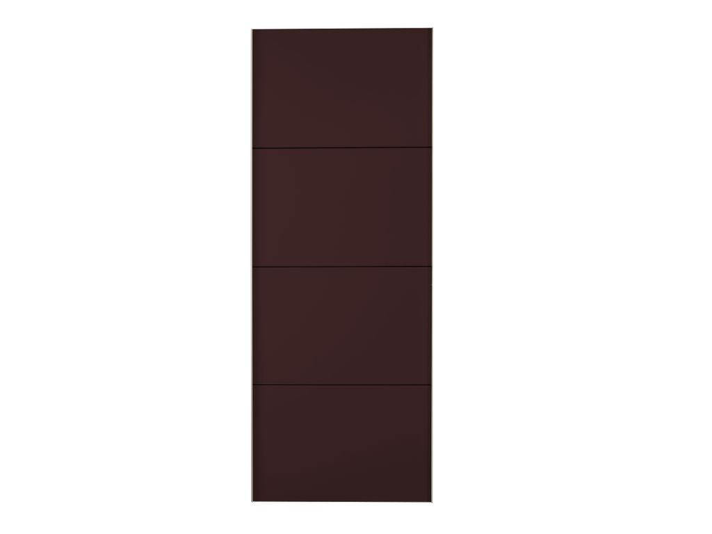 Rangements Composables - 1 porte coulissante L75 HOME 4426PC75 verre choco