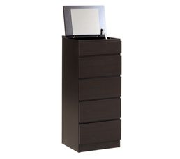 Chiffonnier 4 tiroirs HOME 5303CHIF WENGE