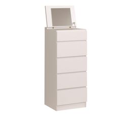 Chiffonnier 4 tiroirs HOME 5403CHIF Blanc