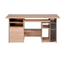 Bureaux - Bureau 2 tiroirs/ 1 porte HAVANA ch�ne