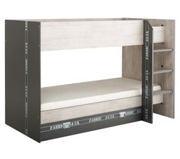 Lits Superpos�s Et Mezzanines - Lit superposé 90x190 cm FABRIC 2311LISU