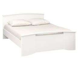 Lits - Lit 140 X 190 cm BORA 14103 Blanc