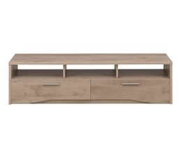 Meubles Tv - Banc TV 2 Tiroirs PALACE CHENE J34.332