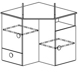 commode a langer d'angle but