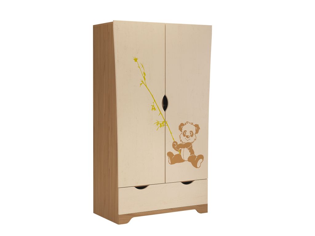 Armoires - Armoire 2 portes b�b� KILAN Noyer