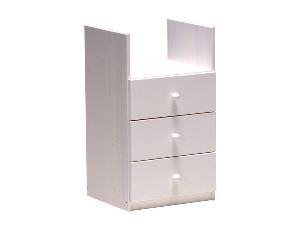 Accessoires - Caisson 3 tiroirs BUCKY blanc
