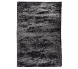 Tapis - Tapis 160 x 230 cm SILKY Gris/Noir