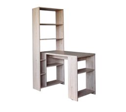 Bureaux - Bureau droit + �tag�re SISMO Ch�ne sabl�