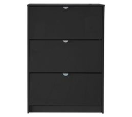 Meuble à chaussures INDUS noir  Meuble à chaussures pas cher  Mobilier 