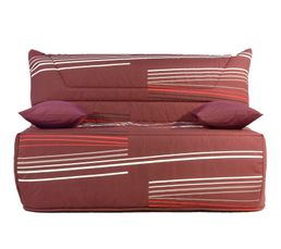 Banquette-lit BZ CELINA 2 Tissu  A128/A210 Imprim� rouge