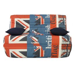Banquettes - Banquette-lit BZ CAMORA Tissu A208/A152 Imprim� Bleu