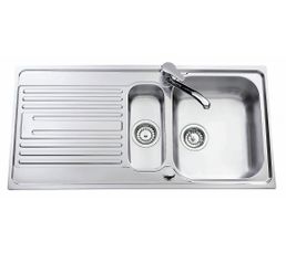 Evier 1 bac1/2 + 1 égouttoir ATLANTICO 444110 / Inox satiné