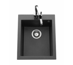 Evier 1 cuve QUADRILLE Noir - EV984118E