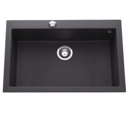 Eviers - Evier 1 cuve QUADRILLE Noir -EV986118E
