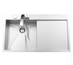 Evier 1 bac gauche ADAGIO Inox satine-EV5601GIL