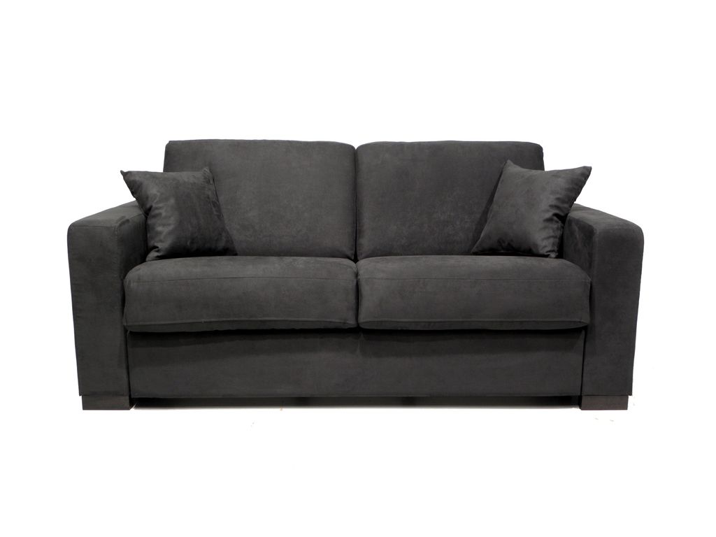 Canap�s - Convertible 2 places NICARAGUA Tissu microfibre Anthracite