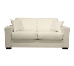 Canap�s - Convertible 2 places NICARAGUA Cuir Léonardo Blanc