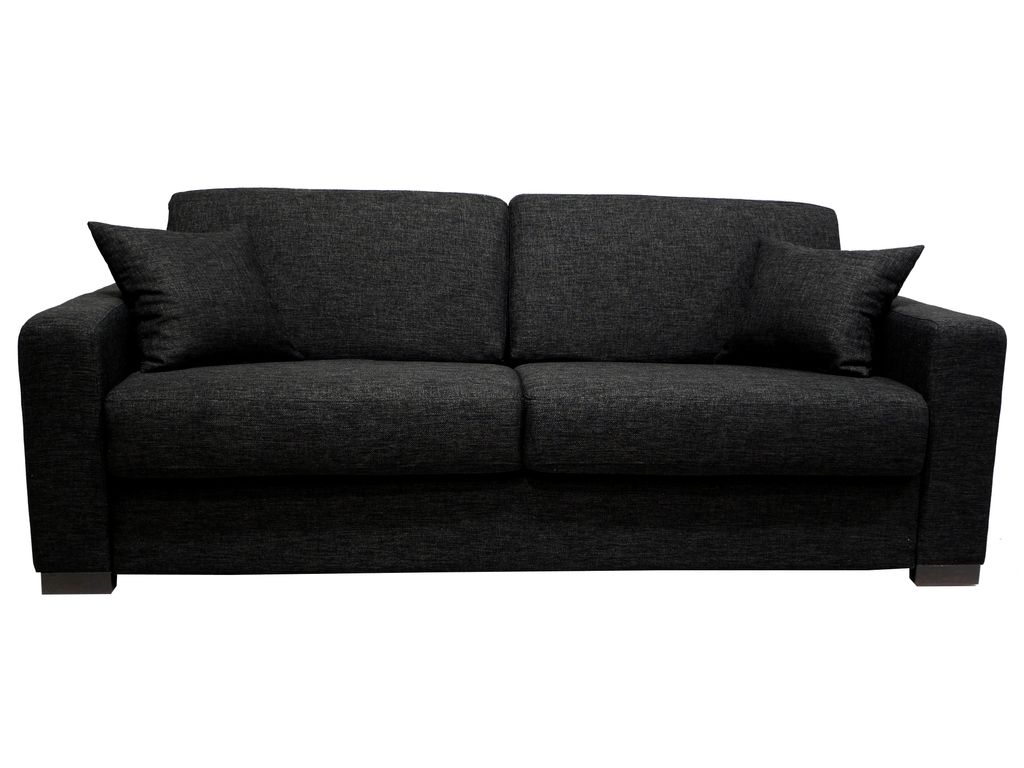 Canap�s - Convertible 4 places NICARAGUA Tissu Struktura Noir